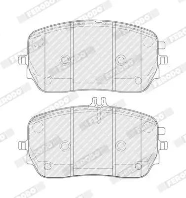 Bremsbelagsatz, Scheibenbremse Vorderachse FERODO FDB5329 Bild Bremsbelagsatz, Scheibenbremse Vorderachse FERODO FDB5329