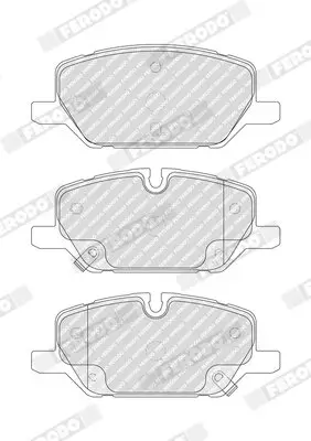 Bremsbelagsatz, Scheibenbremse Vorderachse FERODO FDB5331 Bild Bremsbelagsatz, Scheibenbremse Vorderachse FERODO FDB5331