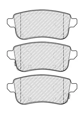 Bremsbelagsatz, Scheibenbremse Hinterachse FERODO FDB5333 Bild Bremsbelagsatz, Scheibenbremse Hinterachse FERODO FDB5333