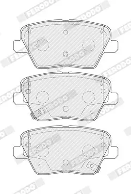 Bremsbelagsatz, Scheibenbremse Hinterachse FERODO FDB5334 Bild Bremsbelagsatz, Scheibenbremse Hinterachse FERODO FDB5334