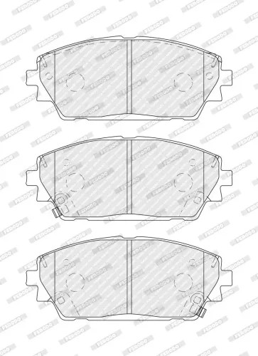 Bremsbelagsatz, Scheibenbremse Vorderachse FERODO FDB5346 Bild Bremsbelagsatz, Scheibenbremse Vorderachse FERODO FDB5346