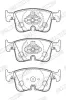Bremsbelagsatz, Scheibenbremse Vorderachse FERODO FDB5349 Bild Bremsbelagsatz, Scheibenbremse Vorderachse FERODO FDB5349