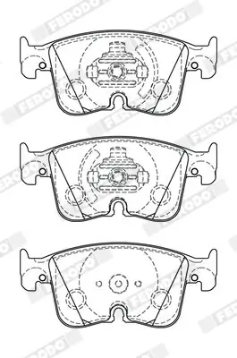 Bremsbelagsatz, Scheibenbremse Vorderachse FERODO FDB5349 Bild Bremsbelagsatz, Scheibenbremse Vorderachse FERODO FDB5349