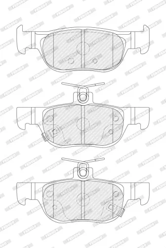 Bremsbelagsatz, Scheibenbremse Hinterachse FERODO FDB5376 Bild Bremsbelagsatz, Scheibenbremse Hinterachse FERODO FDB5376