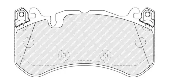 Bremsbelagsatz, Scheibenbremse Vorderachse FERODO FDB5381 Bild Bremsbelagsatz, Scheibenbremse Vorderachse FERODO FDB5381