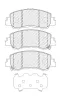 Bremsbelagsatz, Scheibenbremse Vorderachse FERODO FDB5386 Bild Bremsbelagsatz, Scheibenbremse Vorderachse FERODO FDB5386
