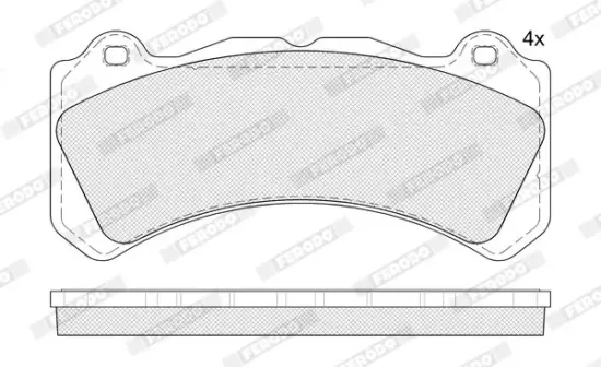 Bremsbelagsatz, Scheibenbremse FERODO FDB5399 Bild Bremsbelagsatz, Scheibenbremse FERODO FDB5399