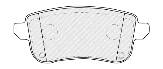 Bremsbelagsatz, Scheibenbremse Hinterachse FERODO FDB5404 Bild Bremsbelagsatz, Scheibenbremse Hinterachse FERODO FDB5404