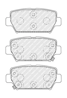 Bremsbelagsatz, Scheibenbremse Hinterachse FERODO FDB5406 Bild Bremsbelagsatz, Scheibenbremse Hinterachse FERODO FDB5406
