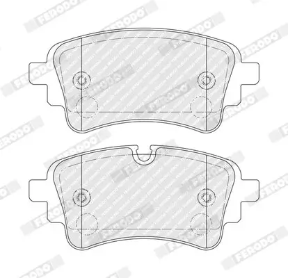 Bremsbelagsatz, Scheibenbremse Hinterachse FERODO FDB5410 Bild Bremsbelagsatz, Scheibenbremse Hinterachse FERODO FDB5410