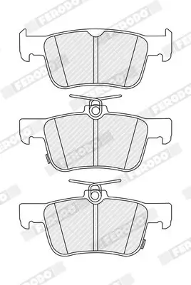 Bremsbelagsatz, Scheibenbremse Hinterachse FERODO FDB5421 Bild Bremsbelagsatz, Scheibenbremse Hinterachse FERODO FDB5421