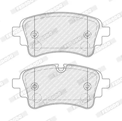 Bremsbelagsatz, Scheibenbremse Hinterachse FERODO FDB5431 Bild Bremsbelagsatz, Scheibenbremse Hinterachse FERODO FDB5431