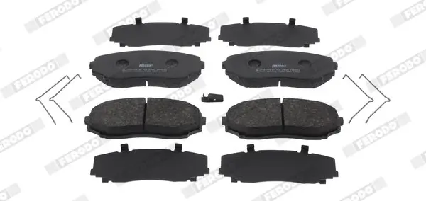 Bremsbelagsatz, Scheibenbremse Vorderachse FERODO FDB5433