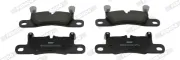 Bremsbelagsatz, Scheibenbremse Hinterachse FERODO FDB5447