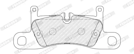 Bremsbelagsatz, Scheibenbremse Hinterachse FERODO FDB5447 Bild Bremsbelagsatz, Scheibenbremse Hinterachse FERODO FDB5447
