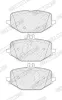 Bremsbelagsatz, Scheibenbremse Hinterachse FERODO FDB5449 Bild Bremsbelagsatz, Scheibenbremse Hinterachse FERODO FDB5449