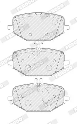Bremsbelagsatz, Scheibenbremse Hinterachse FERODO FDB5449 Bild Bremsbelagsatz, Scheibenbremse Hinterachse FERODO FDB5449