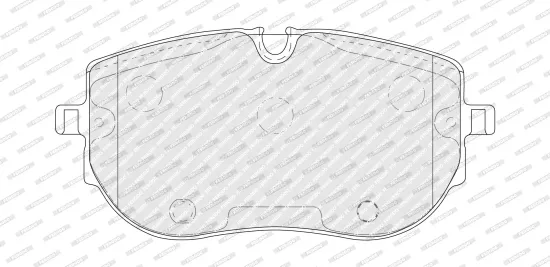 Bremsbelagsatz, Scheibenbremse FERODO FDB5475 Bild Bremsbelagsatz, Scheibenbremse FERODO FDB5475