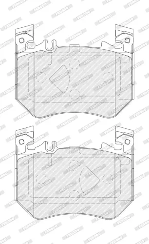 Bremsbelagsatz, Scheibenbremse Vorderachse FERODO FDB5476 Bild Bremsbelagsatz, Scheibenbremse Vorderachse FERODO FDB5476