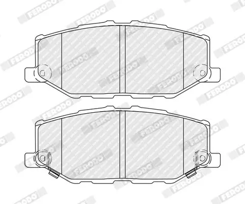 Bremsbelagsatz, Scheibenbremse Vorderachse FERODO FDB5482