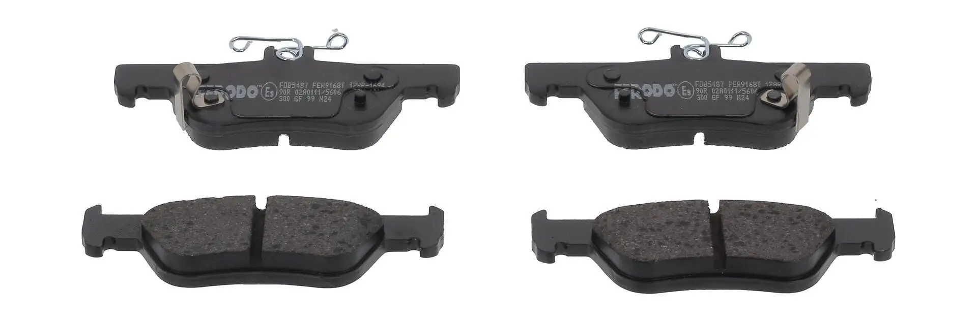 Bremsbelagsatz, Scheibenbremse Hinterachse FERODO FDB5487