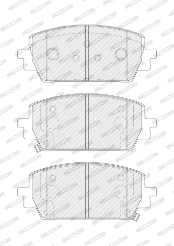 Bremsbelagsatz, Scheibenbremse FERODO FDB5489 Bild Bremsbelagsatz, Scheibenbremse FERODO FDB5489