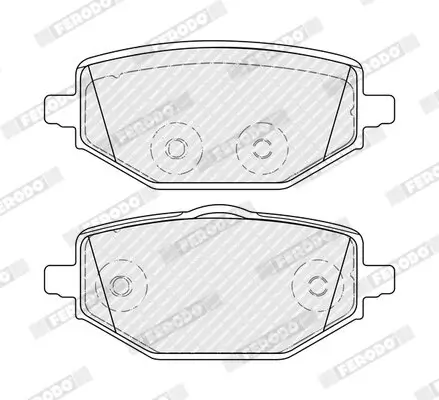 Bremsbelagsatz, Scheibenbremse Hinterachse FERODO FDB5490 Bild Bremsbelagsatz, Scheibenbremse Hinterachse FERODO FDB5490