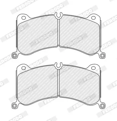 Bremsbelagsatz, Scheibenbremse Vorderachse FERODO FDB5495 Bild Bremsbelagsatz, Scheibenbremse Vorderachse FERODO FDB5495