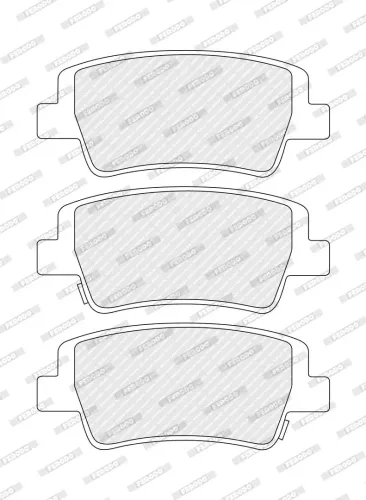 Bremsbelagsatz, Scheibenbremse Hinterachse FERODO FDB5509 Bild Bremsbelagsatz, Scheibenbremse Hinterachse FERODO FDB5509