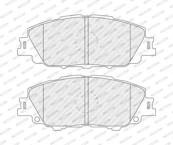 Bremsbelagsatz, Scheibenbremse Vorderachse FERODO FDB5520 Bild Bremsbelagsatz, Scheibenbremse Vorderachse FERODO FDB5520