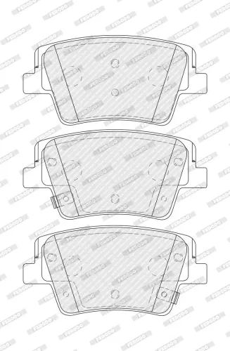 Bremsbelagsatz, Scheibenbremse Hinterachse FERODO FDB5521 Bild Bremsbelagsatz, Scheibenbremse Hinterachse FERODO FDB5521