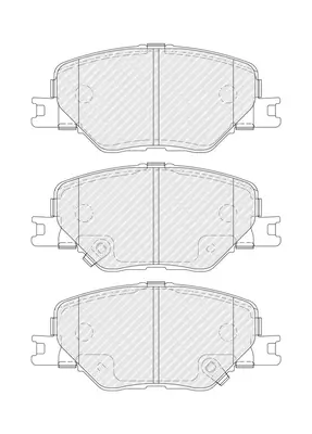 Bremsbelagsatz, Scheibenbremse Vorderachse FERODO FDB5522 Bild Bremsbelagsatz, Scheibenbremse Vorderachse FERODO FDB5522