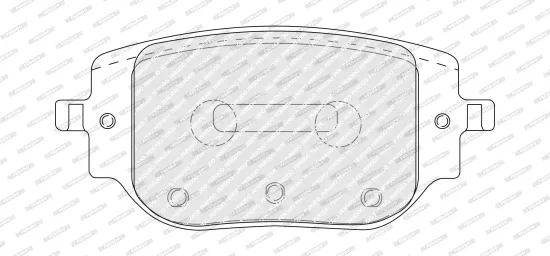 Bremsbelagsatz, Scheibenbremse Hinterachse FERODO FDB5524 Bild Bremsbelagsatz, Scheibenbremse Hinterachse FERODO FDB5524
