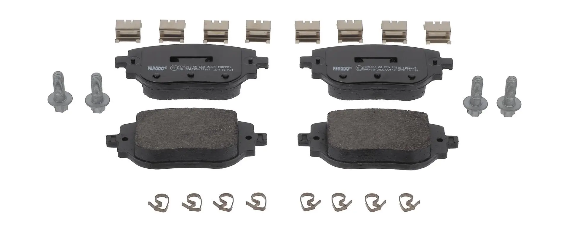 Bremsbelagsatz, Scheibenbremse Hinterachse FERODO FDB5524