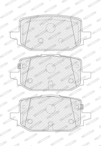Bremsbelagsatz, Scheibenbremse Hinterachse FERODO FDB5535 Bild Bremsbelagsatz, Scheibenbremse Hinterachse FERODO FDB5535