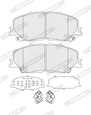Bremsbelagsatz, Scheibenbremse Vorderachse FERODO FDB5542 Bild Bremsbelagsatz, Scheibenbremse Vorderachse FERODO FDB5542