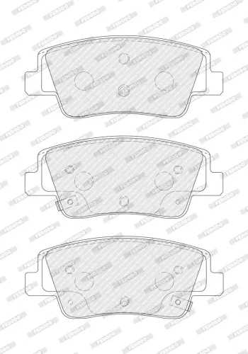 Bremsbelagsatz, Scheibenbremse Hinterachse FERODO FDB5547 Bild Bremsbelagsatz, Scheibenbremse Hinterachse FERODO FDB5547