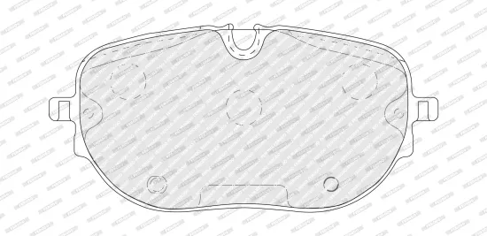 Bremsbelagsatz, Scheibenbremse Vorderachse FERODO FDB5555 Bild Bremsbelagsatz, Scheibenbremse Vorderachse FERODO FDB5555
