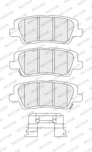 Bremsbelagsatz, Scheibenbremse FERODO FDB5557 Bild Bremsbelagsatz, Scheibenbremse FERODO FDB5557