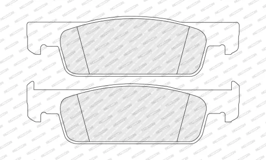 Bremsbelagsatz, Scheibenbremse Vorderachse FERODO FDB5558 Bild Bremsbelagsatz, Scheibenbremse Vorderachse FERODO FDB5558