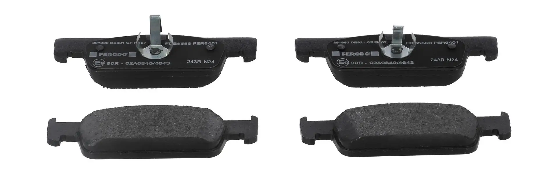 Bremsbelagsatz, Scheibenbremse Vorderachse FERODO FDB5558