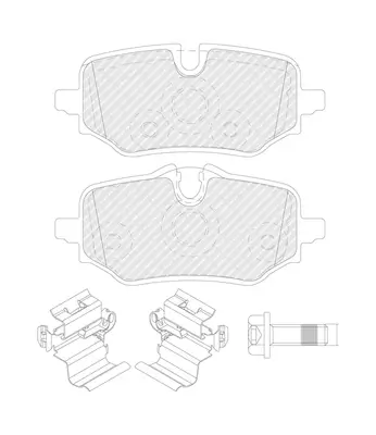 Bremsbelagsatz, Scheibenbremse FERODO FDB5561 Bild Bremsbelagsatz, Scheibenbremse FERODO FDB5561
