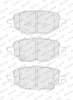 Bremsbelagsatz, Scheibenbremse Hinterachse FERODO FDB5562 Bild Bremsbelagsatz, Scheibenbremse Hinterachse FERODO FDB5562