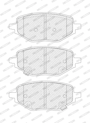 Bremsbelagsatz, Scheibenbremse Hinterachse FERODO FDB5562 Bild Bremsbelagsatz, Scheibenbremse Hinterachse FERODO FDB5562