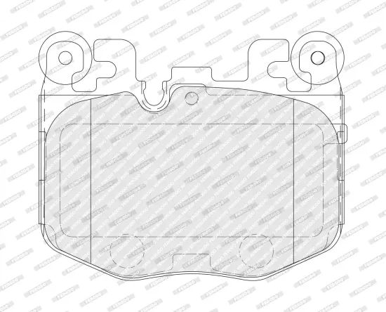 Bremsbelagsatz, Scheibenbremse Vorderachse FERODO FDB5581 Bild Bremsbelagsatz, Scheibenbremse Vorderachse FERODO FDB5581