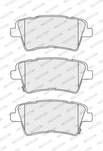 Bremsbelagsatz, Scheibenbremse Hinterachse FERODO FDB5620 Bild Bremsbelagsatz, Scheibenbremse Hinterachse FERODO FDB5620