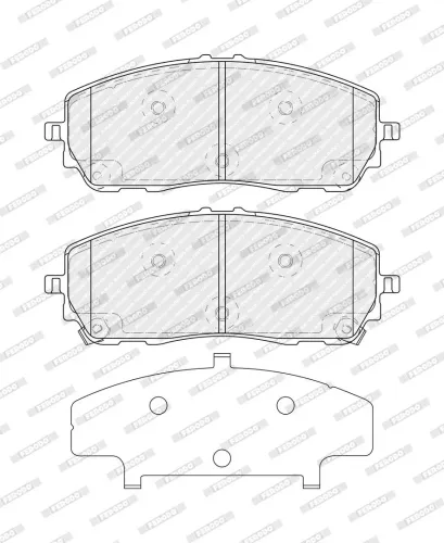 Bremsbelagsatz, Scheibenbremse Vorderachse FERODO FDB5631 Bild Bremsbelagsatz, Scheibenbremse Vorderachse FERODO FDB5631