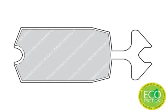 Bremsbelagsatz, Scheibenbremse Vorderachse FERODO FDB57B Bild Bremsbelagsatz, Scheibenbremse Vorderachse FERODO FDB57B