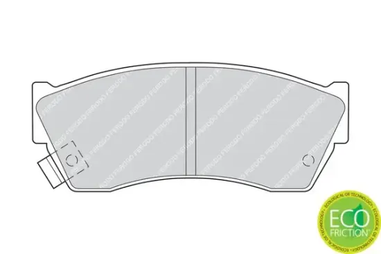 Bremsbelagsatz, Scheibenbremse Vorderachse FERODO FDB588 Bild Bremsbelagsatz, Scheibenbremse Vorderachse FERODO FDB588