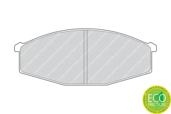Bremsbelagsatz, Scheibenbremse Vorderachse FERODO FDB643 Bild Bremsbelagsatz, Scheibenbremse Vorderachse FERODO FDB643